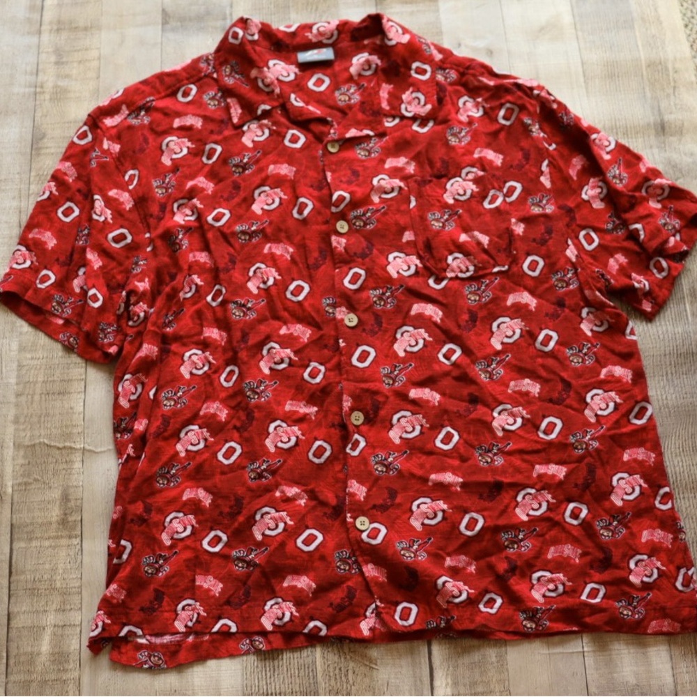 The Ohio State Buckeyes Hawaiian Shirt - size XL